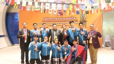 Photo of वर्ल्ड सेपाकताक्रो च्याम्पियनसिपमा नेपाललाई ऐतिहासिक स्वर्ण पदक