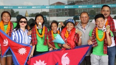 Photo of एसियाली ट्रायलका पदक विजेता खेलाडीको स्वागत