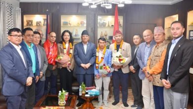Photo of पलेशालाई पूर्व प्रधानमन्त्री दाहालको बधाइ