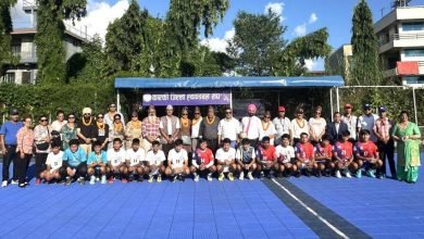 Photo of भारतिय पाटियाला प्रशिक्षण (एन.आइ.एस)का पूर्व विद्यार्थीहरु पोखरामा, ह्याण्डबल संघद्वारा स्वागत