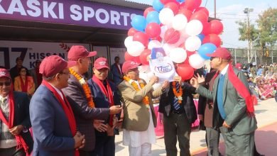 Photo of १७ औं हिसान कास्की स्पोर्टस् मीट सुरू, प्रदेश प्रमुख भट्टले गरे उद्घाटन