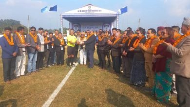Photo of पोखराको लेखनाथमा सुरू भयो आर्दश कप फुटबल प्रतियोगिता, मुख्यमन्त्री पाण्डेले गरे उद्घाटन