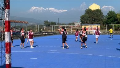 Photo of पोखरामा जुनियर छात्र/छात्रा ह्याण्डबल खेल जारी