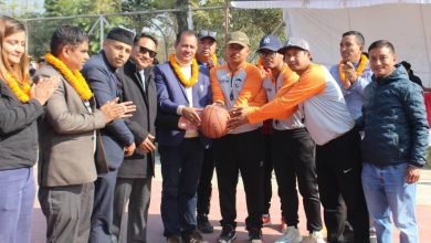 Photo of पोखरा रंगशालामा ‘अन्नपूर्ण अध्यक्ष कप बास्केटबल प्रतियोगिता’ सुरू