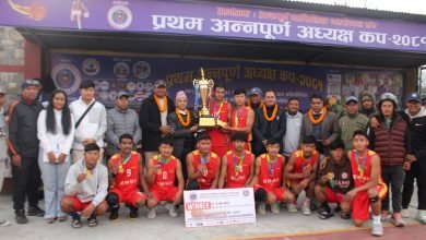 Photo of अन्नपूर्ण अध्यक्ष कप बास्केटबलको उपाधी बेनी नगर पालिकाले जित्यो