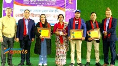 Photo of भूपू खेलाडी मञ्चको च्यारिटी डिनर नाइट सम्पन्न, बिनोद बानियाँ, रजनी राई र गितकार आरजु सम्मानित