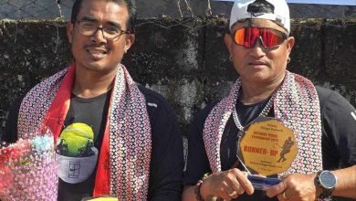 Photo of गुरुङ  भिलेज टेनिसमा नवीनलाई उपाधी