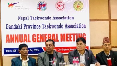 Photo of गण्डकी तेक्वान्दोको साधारण सभा सम्पन्न, खेलकुद विकासका लागि ‘राजनिती’ अपरिहार्य–सदस्य सचिव शर्मा