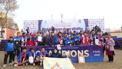 Photo of दोस्रो विश्वविद्यालय खेलकुद : त्रिभुवन विश्वविद्यालय टिम च्याम्पियन