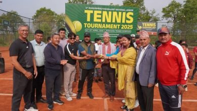 Photo of पोखरामा चौंथो मनुश्री भिग्नाजित राष्ट्रिय जुनियर टेनिस प्रतियोगिता सुरू