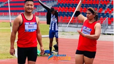 Photo of पोखरा एथलेटिक्स मिट : ‘ज्याभलिन थ्रो’मा रोहित र चन्द्रकला बिजेता