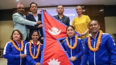 Photo of थाइल्याण्ड जाने नेपाली महिला फुटबल टिमको बिदाई