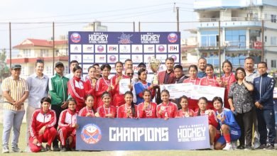 Photo of राष्ट्रिय महिला हक्कीमा आर्मी च्याम्पियन, गण्डकी उपविजेता