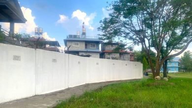 Photo of २१ वर्ष पछि पोखरा रंगशालाको पर्खालमा रङ्ग रोङ्गन