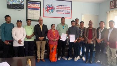 Photo of जिल्ला खेलकुद बाग्लुङका अध्यक्ष कंडेल र कोषाध्यक्ष भण्डारीले लिए शपथ