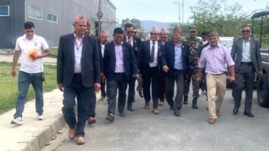 Photo of खेलकुद मन्त्री चौधरी द्वारा पोखरा रंगशाला निरिक्षण