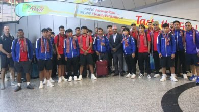 Photo of नेपाली राष्ट्रिय फुटबल टिम स्वदेश फर्कियो