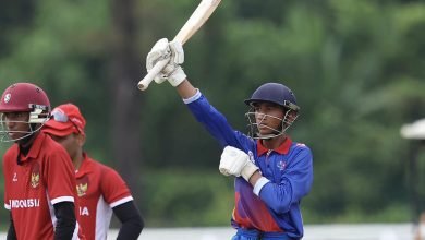 Photo of नेपालले इन्डोनेसियालाई दियो ४२१ रनको विशाल लक्ष्य, प्रसिद्धले १३२ रन बनाए