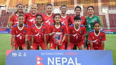 Photo of एएफसी युमन्स एसिया कप क्वालिफायर्समा नेपालले लाओसको सामना गर्दै