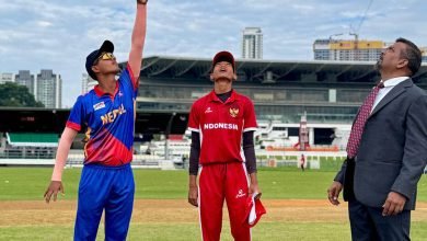 Photo of एसीसी यू-१६ इस्ट जोन प्रतियोगितामा इन्डोनेसियाविरुद्ध नेपालले पहिला ब्याटिंग गर्दै