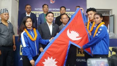 Photo of एएफसी यू-२० महिला एसियन कप क्वालिफायर्स खेल्न जाने टिमको बिदाई