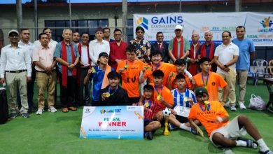 Photo of पोखराको गेन्स कलेजद्वारा आयोजित फुटसलमा एचपिसी फेमिली च्याम्पियन