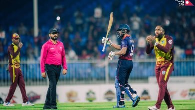 Photo of नेपालले वेस्ट इन्डिजलाई दियो १७४ रनको लक्ष्य
