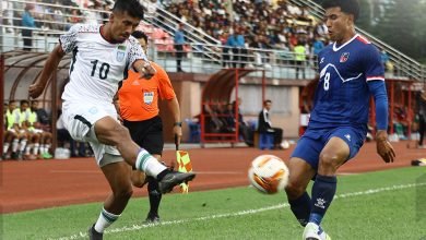 Photo of नेपाल र बंगलादेशबीचको मैत्रीपूर्ण खेल गोलरहित बराबरीमा सकियो