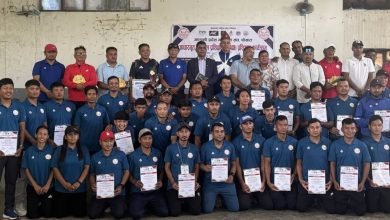 Photo of भलिबलको साताव्यापी आधारभूत प्रशिक्षक/प्रशिक्षण पोखरामा सम्पन्न