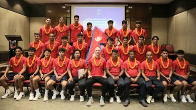 Photo of भियतनाम जाने नेपाली राष्ट्रिय फुटबल टिमको बिदाई