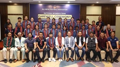 Photo of इरान र भारतसँग मैत्रीपूर्ण खेल खेल्ने नेपाली महिला फुटबल टिमको बिदाई
