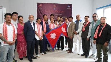 Photo of एनओसी अध्यक्ष श्रेष्ठले गरे एशियन यूथ गेम्स नेपाली टोलीको बिदाइ