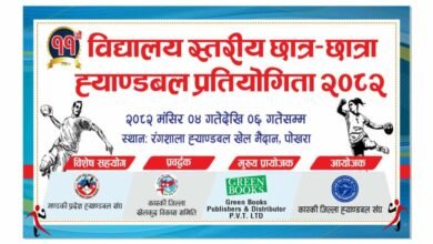 Photo of कास्की विद्यालयस्तरीय ह्याण्डबल प्रतियोगिताको तयारी पुरा, ३२ टिमको सहभागिता