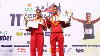 Photo of खडक र पुर्णलक्ष्मीलाई ११औं धारा नेपालगन्ज म्याराथन उपाधि