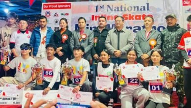 Photo of प्रथम राष्ट्रिय इनलाइन स्केट म्याराथन: निमिषा र साम्देन च्याम्पियन
