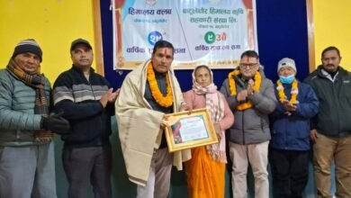 Photo of हिमालय क्लबद्वारा भलिबलका पुर्व राष्ट्रिय खेलाडी बस्नेत सम्मानित