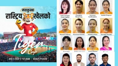 Photo of छैटौँ टाइगरकप भलिबल महाकुम्भमा ‘थाइल्याण्ड क्विन्स’ टिम भिड्दै