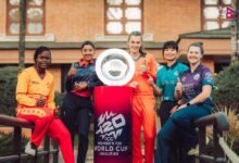 Photo of महिला टी-२० विश्वकपको ग्लोबल क्वालिफायरको ट्रफी सार्बजनिक