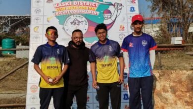 Photo of कास्की एकदिवसीय क्रिकेटमा सिब्रिनले ७९ बलमा १२१ रन बनाए, राजको ६ विकेट