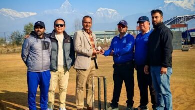 Photo of त्रिकोणात्मक टि२० क्रिकेट शृंखला : यू–१४ तर्फ कास्की र यू–१६ तर्फ काठमाण्डौको विजयी सुरुआत