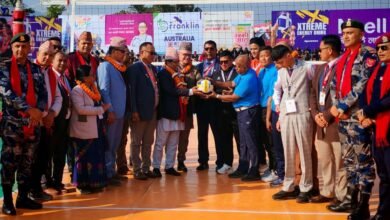 Photo of एनसेल छैटौं टाइगर कप भलिबल : भब्य उद्घाटन, पुरुषतर्फ आर्मी र एपिएफ तथा महिलातर्फ न्यू डायमण्डको विजयी सुरूआत