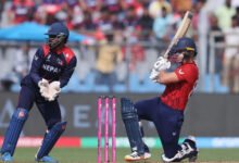 Photo of इङल्याण्डले नेपाललाई दियो १८५ रनको लक्ष्य