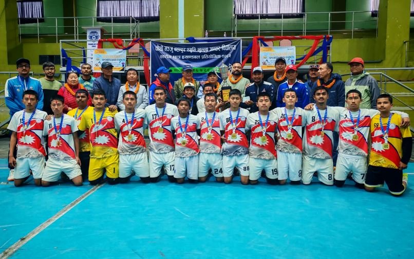 Photo of ‘चौथो मञ्जु बहादर बस्नेत स्मृति छात्र ह्याण्डबल’मा पोखरा एकेडेमी च्याम्पियन