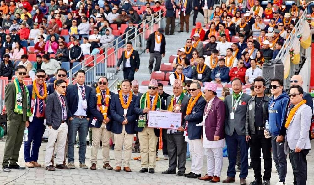 Photo of रजत वर्ष यात्राः आहा रारा गोल्डकप सफलतासँगै सहारा यूके टोली बेलायत फर्कियो