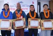 Photo of एडभेन्चर रनिङ फेडेरेशन द्वारा खेलाडी सम्मान