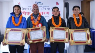 Photo of एडभेन्चर रनिङ फेडेरेशन द्वारा खेलाडी सम्मान