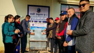 Photo of पोखरा उद्योग बाणिज्य संघद्वारा रंगशालामा शुद्ध पानी ट्याङ्की हस्तान्तरण