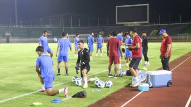 Photo of नेपाली राष्ट्रिय फुटबल टिमले आज लाओसविरुद्ध खेल्दै