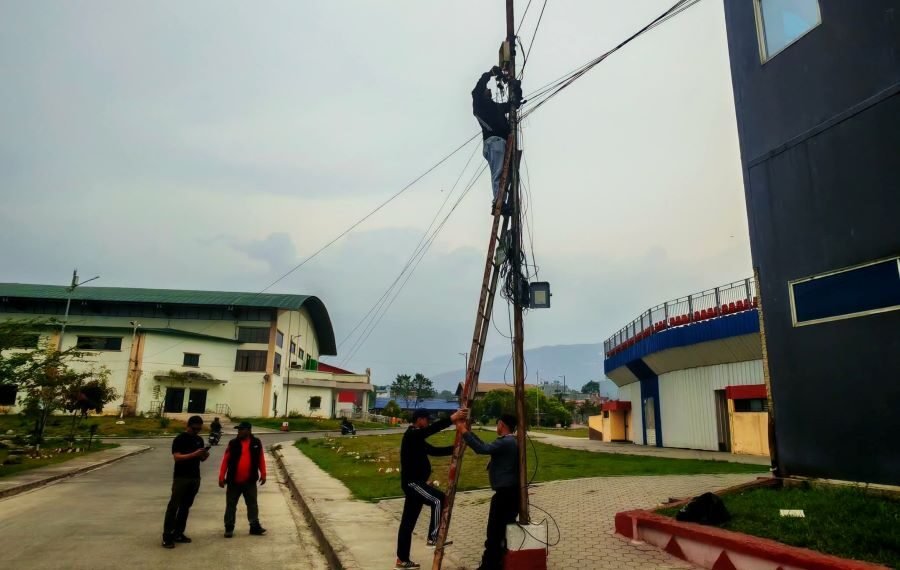 Photo of पोखरा रंगशालामा सिसि क्यामेरा मर्मत र प्रतिस्थापन कार्य शुरू