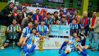 Photo of चौथो हिसान गण्डकी फुटसल : प्लस–२ तर्फ चिल्ड्रेन लाइफ र कलेजतर्फ इन्फरमेटिक्स च्याम्पियन